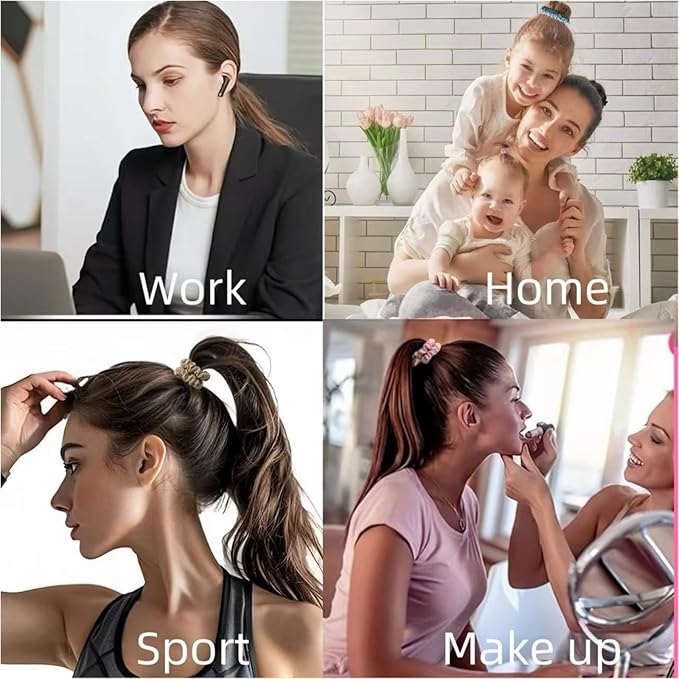 10 Pcs Small Satin Hair Ties No Damage for Women Girls Thick Thin Hair, Small Satin Scrunchies Hair Ties Skinny Hair Elastic Bands Ponytail Holders for Women Hair Accessories (Multicolor)