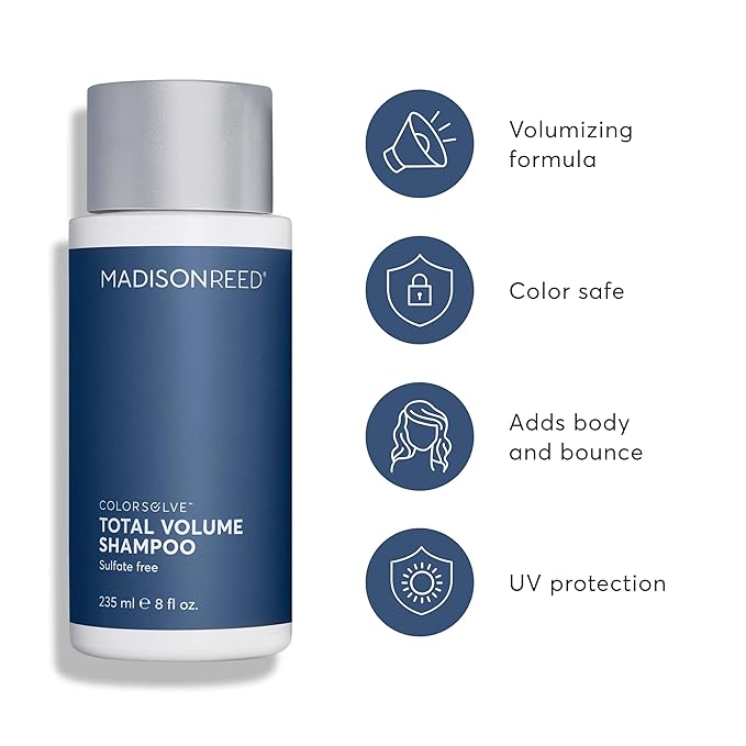 Madison Reed ColorSolve Weightless Volume Shampoo – Root-Lifting Cleanser for Fine, Flat Hair – Sulfate-Free, Color-Safe Formula, 8 oz
