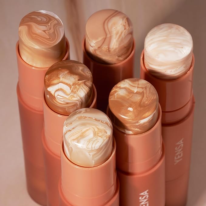 YENSA Super Serum Silk Foundation Stick - Full Coverage Foundation, Contour, Concealer, Bronzer All-In-One 100 mL / 3.5 oz (Tan 1)