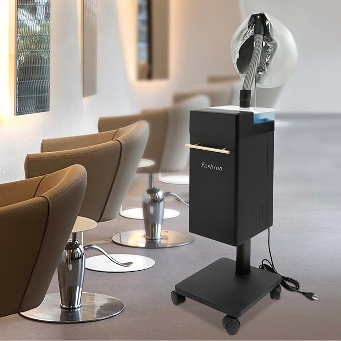 Professional Hair Steamer with Wheel, Nano Hair Steamers Processor, Stand Up Base Salon Spa Equipment, for Home, Hairdressing Salons, Beauty Hospitals