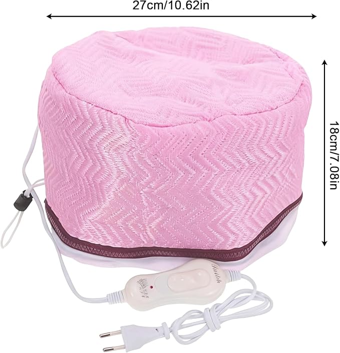 Heating Cap - 240g Heated Hair Cap | Adjustable Thermal Steamer Hood, Rapid Conditioning Boost | Salon Spa Device Unit, Deep Oil System | Portable Home Care Accessory Comfort Used