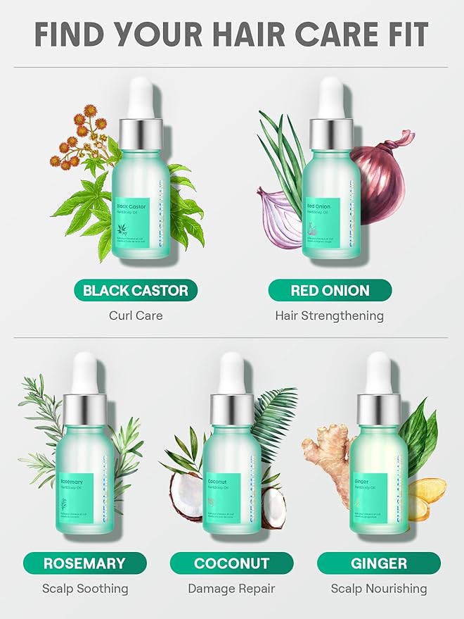 SHEGLAM Hair & Scalp Oil - 0.5 fl oz, Hydrating Serum, Macadamia & Grapeseed Oils, Soothes Dry Scalp, Balances Sebum, Adds Shine, For Sensitive Scalp & Dandruff (Ginger)