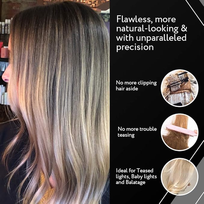 Authentic Cooboard Balayage Board with Teeth | Original Highlighting Paddle from The Maker of Cooboard Hair Highlighting Kit | Easy to Clean, Sturdy, Lightweight (Cooboard Red)