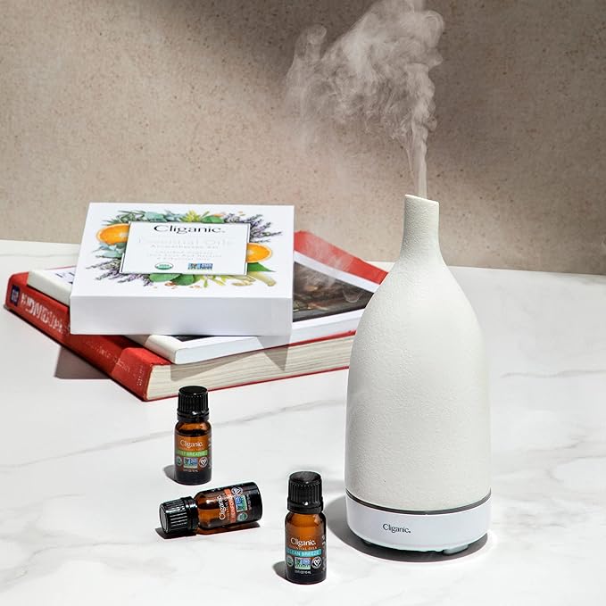 Cliganic Organic Clary Sage Essential Oil, 100% Pure Natural for Aromatherapy | Non-GMO Verified
