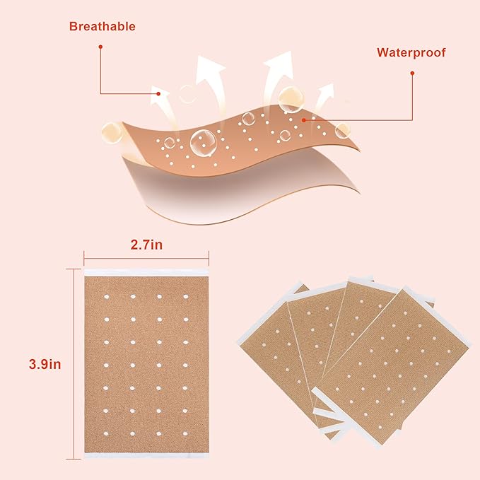 100 PCS Tiger Patches, Heat Patches, Chinese Red Tiger Hot Capsicum Patch, Relieving Back, Knee, Neck and Shoulder, Joint & Muscle