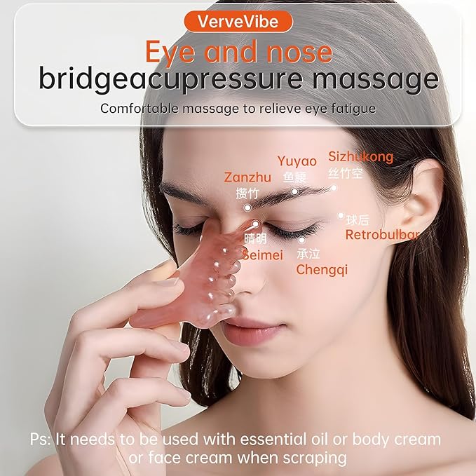 4-in-1 Acupressure Massage Comb - Portable Resin Scalp & Face Massager for Facial Toning, Head Relaxation, Eye Relief & Body Therapy | Bonus Lymphatic Drainage & Anti-Hair Loss (Yellow)