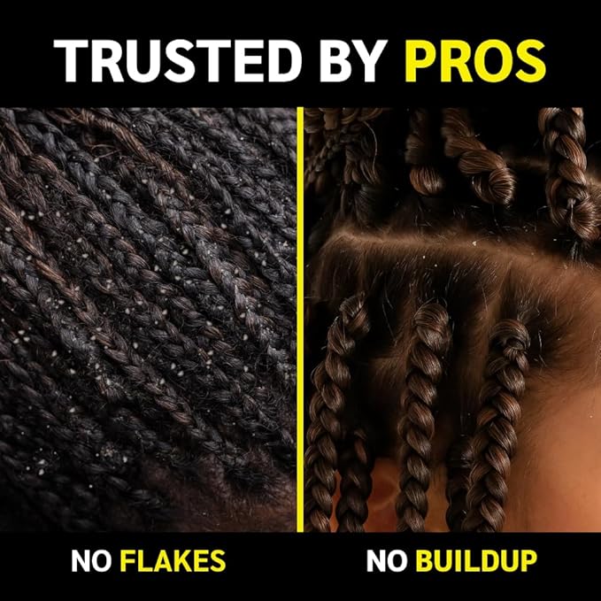 Loc Star Braid & Loc Gel, 30 fl oz | Extreme Hold for Braids, Locs, Twists, Cornrows & Edges | Smooths & Tames Frizz | No Heavy Residue | Long-Lasting | With Aloe Vera