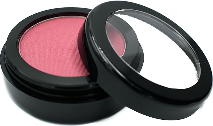 Tulip Deep with Tints of Coral Red Purple Magenta Blush Pressed Cheek Blush Color Contour Powder, Talc & Paraben Free, 4 Grams, No Animal Testing & Cruelty Free