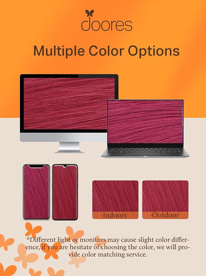 DOORES Human Hair Extensions Tape in Hair, Burgundy Red Tape in Hair Extensions, Human Hair Straight, 30g 10pcs 22 Inch, Burgundy Red