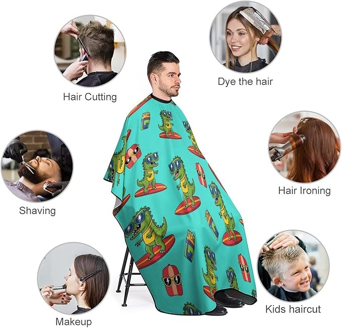 Barber Cape Waterproof Lining Anti Static Design for Salons/Home Use