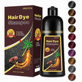 Deep Wine Red Hair Color Shampoo, 16.9 FL Oz, Semi-Permanent, Ammonia-Free, 30 Day Lasting, Gray Hair Coverage