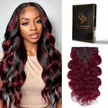 Clip in Hair Extensions Real Human Hair Body Wave 99J Burgundy Clip in 100% Brazilian Remy Human Hair Extensions 8pcs Per Set with 18 Clips Double Weft 18 Inch 100g/3.6oz