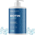 Rosemary and Biotin Shampoo for Thinning Hair - Vegan Volumizing Shampoo for Fine Hair with B Vitamins Argan Oil & Tea Tree Essential Oil - Paraben Silicone and Sulfate Free Vegan Formula (32 Fl Oz)