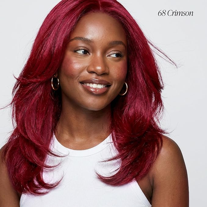 Adore Semi Permanent Hair Color (068 Crimson) | Vegan & Cruelty-Free Red Hair Dye | No Ammonia, No Peroxide, No Alcohol | 4 Fl Oz (Pack of 1)