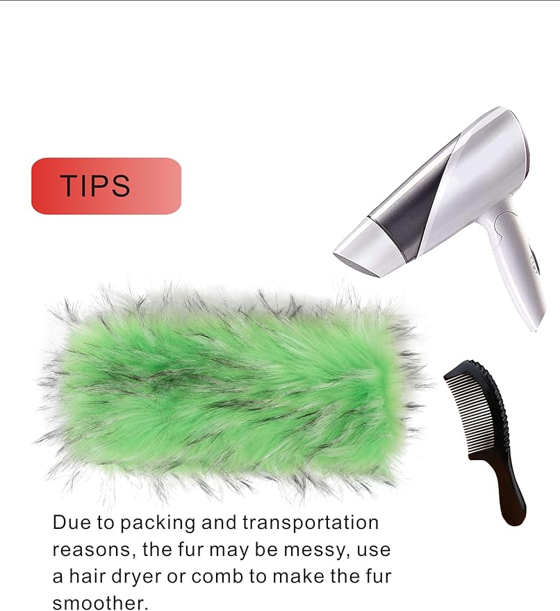 Faux Fur Headband for Women Winter Earwarmer Earmuff with Elastic