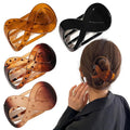 4 PCS French Concord Curved Claw Barrettes for Women - 3.35 Inch Alligator Banana Clips with No Slip Grip, Strong Hold for Volume Styling Hair Accessories