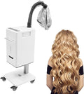 110V 500W Nano Hair Steamer, Electric Multifunctional Anion Hair Dyeing Machine, Hair Oil Machine with 2 Steamed HairHats & 4 Wheels, Stand Up Base Salon Spa Equipment