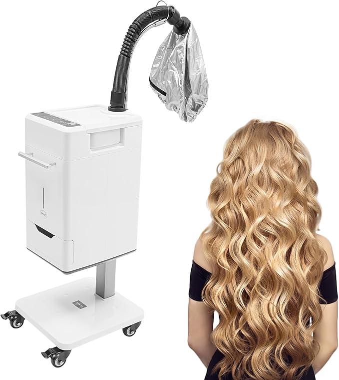 Professional Hair Steamer, Nano Hair Steamer Anion Hair Processor, Stand Up Base Salon Spa Equipment, for Home, Hairdressing Salons, Beauty Hospitals