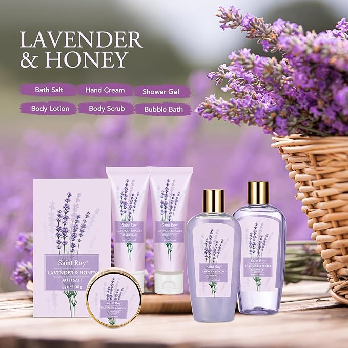 Christmas Gift Basket Set for Women - 13-Piece Bath & Body Gift Set, Spa Gift Basket, Bath Collection | Birthday Gift, Mothers Day Gifts for Mom, Perfect Present for Her & Mom All Occasions