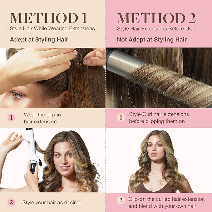 GOO GOO Clip in Hair Extensions Real Human Hair, Remy Human Hair Extensions Clip ins for Women, Natural Human Hair, 14inch 110g 7Pcs, 5A/90/16F Bahamian Balayage