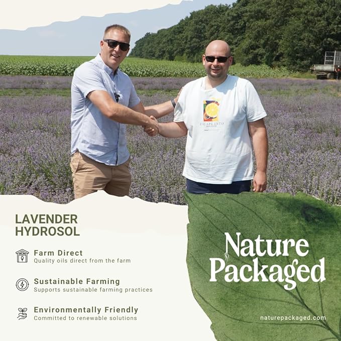 Lavender Hydrosol - Pure Steam Distilled Floral Water Spray for Face Toner, Facial Mist & DIY Skincare - Lavandula Angustifolia Hydrating Skin Refresher & Linen Spray - 100% Natural 16oz 2packs
