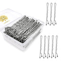 100PCS 2.4Inch Bobby Pins Silver,Pain-Free Bobby Pins for All Hair Types,Hair Pins for Women Girls,Hairpins for Buns with Box(Silver)