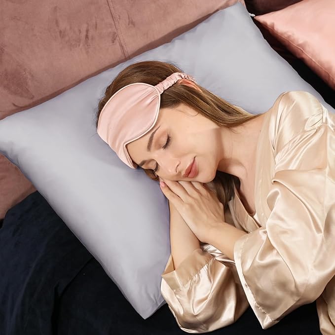 Adubor 100% Silk Pillowcase - Mulberry Silk Pillow Cases, 23 Momme 6A Grade Fibers, Silk Pillow Case for Hair and Skin Health, with Hidden Zipper (Standard 20''×26'', Silver Gray, 1PC)