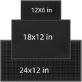 3Pack Rubber Bar Mat Thick Rubber Bar Service Spill Bar Mats for Home Bar or Restaurant Nonslip Flexible Barber Mats for Clippers (24" x 12" x 0.3"+18" x 12" x 0.3"+12" x 6" x 0.3")