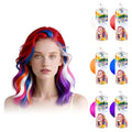 6 Pcs Temporary Hair Color Spray,Non-Stick Hairspray for Kids Girls Women Men,One-day Washable Hair Dye Spray for Party Halloween Cosplay DIY Christmas. (Red&Blue&Purple&Pink&Orange&White)