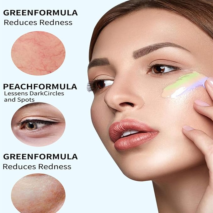 MAEPEOR Liquid Conceal Contour 7 Colors Cream Lightweight Liquid Concealer Contour Makeup for Concealing Blemishes, Brighten Dark Circles (Color 04 Peach)