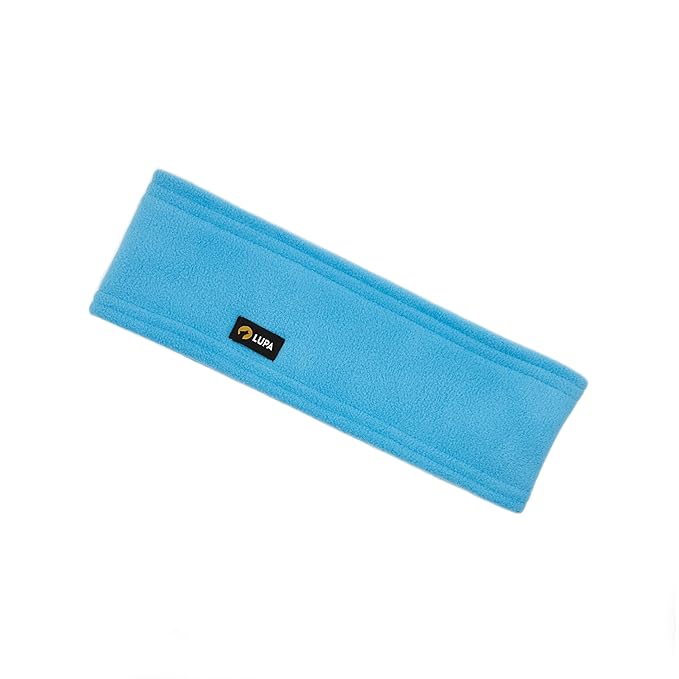 Lupa Handmade Unisex Triple-Layer Micro Fleece Headband - Headband Ear Warmer - Ear Warmers for Women & Men - Ears Cover (Bright Aqua)