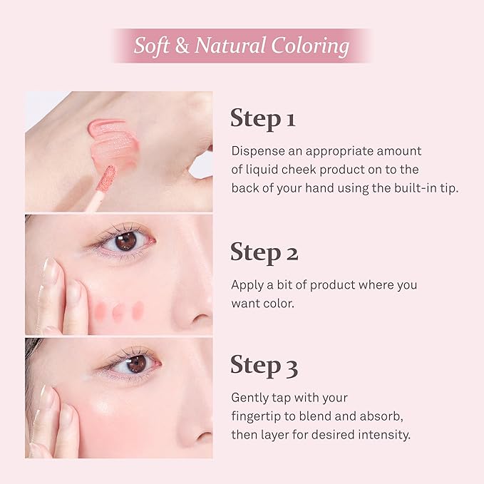hince Dewy Liquid Cheek 6g Raw Glow Liquid Blush for Cheeks Vegan Dewy Cheek Tint Glass Skin Lightweight Liquid Blush Weightless Watercolor (HUSKY MAUVE, LC004)