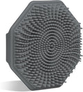 Sud Scrub® Antimicrobial Silicone Face Scrubber, 1 Pack, Gentle Face Exfoliator for Sensitive Skin, Eco Friendly Facial Cleansing Brush, Exfoliating Face Brush for Men and Women (Charcoal)