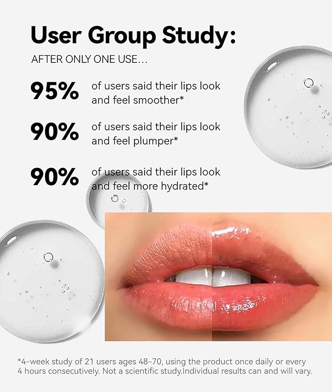 Roll On Plumping Lip Gloss, Spicy Lip Lip Oil, Lifter Gloss, Hydrating, Volumizes&High-Shine Lip Plumping Lip Glass Mirror Lip Glaze Lipstick, Plump& Pout Lip Plumper for Women Girls (#01)