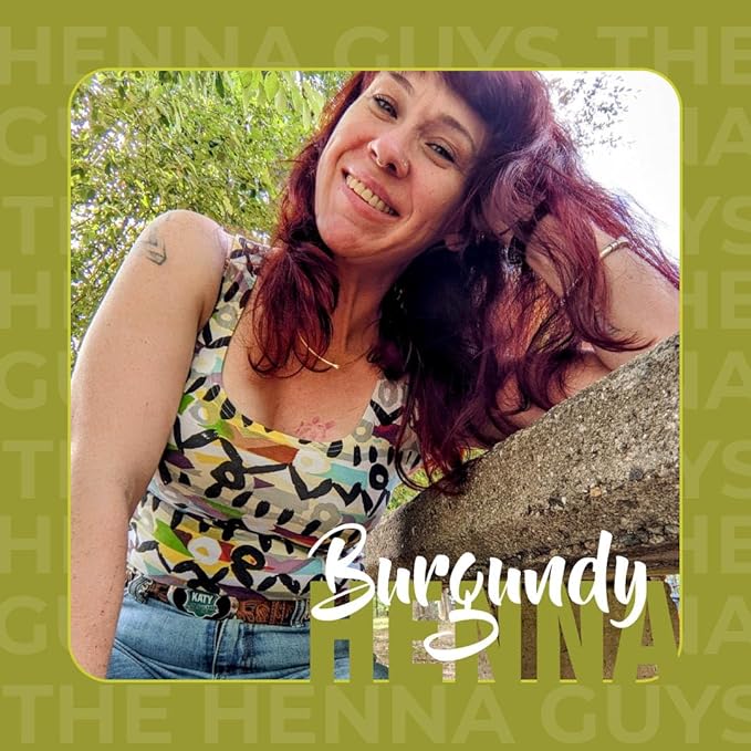 1 Pack Of Burgundy Henna Hair & Beard Color/Dye 100 Grams - Natural Hair Color, Plant-based Hair Dye - The Henna Guys