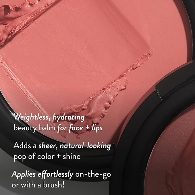 LAURA GELLER NEW YORK The Wonder Balm Complexion Enhancer - Hydrating Weightless Subtle Hint of Color + Glow for Mature Skin - Vegan Squalane - Apply to Cheeks & Lips (02 Pinch-Me Pink)