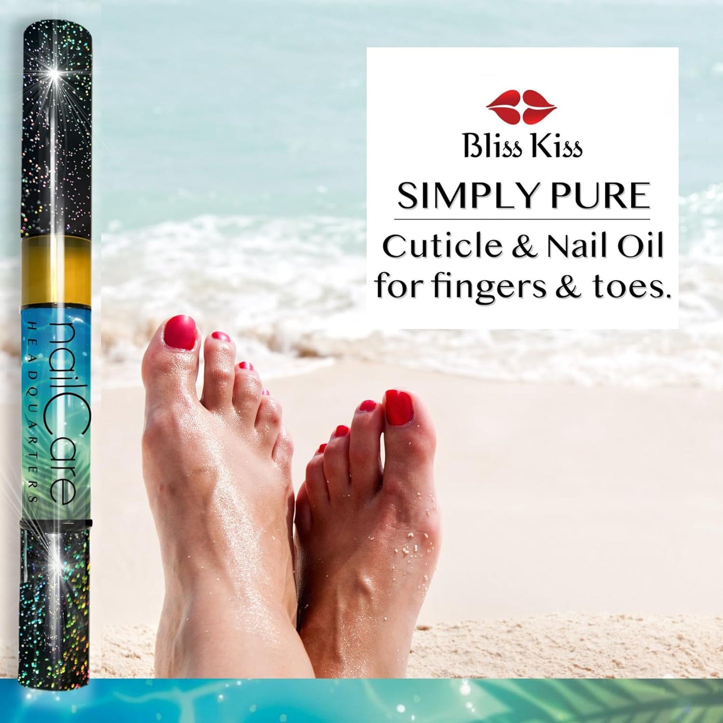 Cuticle Oil Pen for Nails - Nail Strengthener & Growth Serum for Damaged Nails, Hangnails w/Jojoba cuticle oil—Butt Naked Fragrance