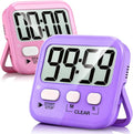 Antonki 2 Pack Digital Timer for Kids, Magnetic Countdown Kitchen Timers for Cooking, Egg, Classroom, Teacher, Exercise, Study, Oven - Battery Included