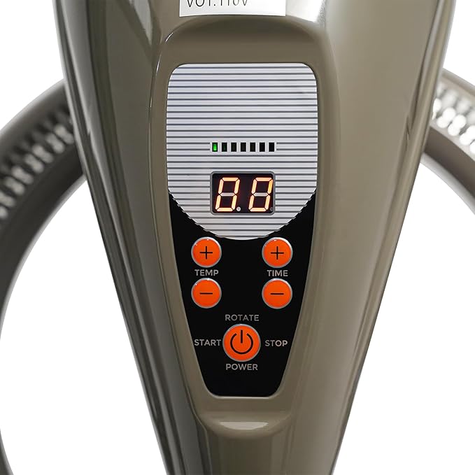 Professional Stand Hair Dryer 950W, Infrared 360° Rotating Hair Color Processor with Adjustable Height & Timer, for Perm Styling Dyeing Oil Treatment, Salon Home Use, Grey (Grey)