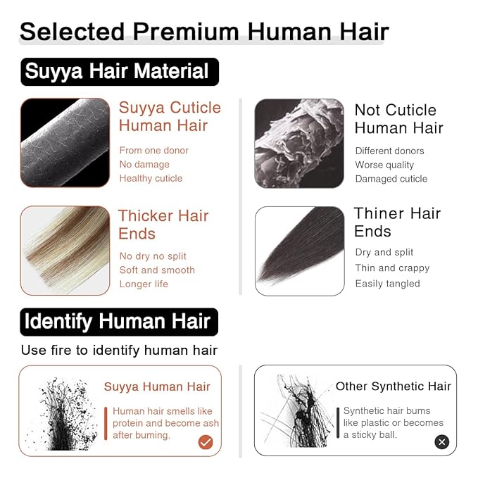 SUYYA Tape in Hair Extensions Human Hair Balayage Chocolate Brown to Bleach Blonde and Chestnut Brown 40g/pack 20pcs Straight Seamless Skin Weft Tape in Real Human Hair Extensions(16inch #P6/613/T4)