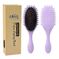 Curly Defining Brush, Curly Hair Styling Brushes Detangler Soft Bristle Hair Brush 1-Pack (Purple)