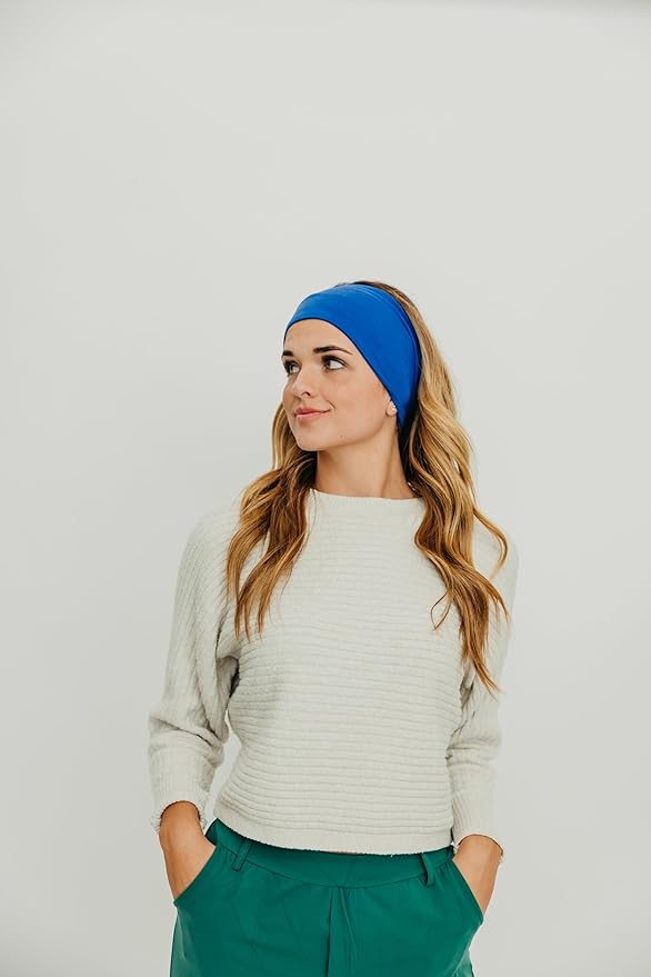 Maven Thread 4" Wide Workout Headbands for Women (4 Pack) – Non-Slip Sweatbands for Gym, Running & Yoga