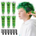 Temporary Green Hair Dye for Kids - Washable Color Suitable for Black & Brown Hair, Halloween Party Gift for Girls 7-12 Years Old