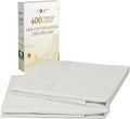 California Design Den Standard Queen Size Pillowcase Set - 400 Thread Count, 100% Cotton Sateen, Set of 2 Pillow Covers, Soft and Breathable - Ivory (Pale Tone)