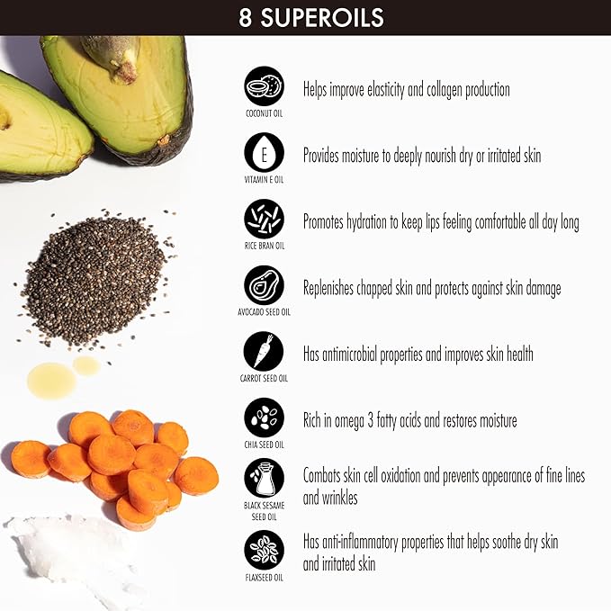 YENSA Super 8 Lip Oil, Natural Korean Moisturizing Gloss, No-Sticky Transparent Formula For Hydrating Lip Care (Boss Berry) .22 fl oz