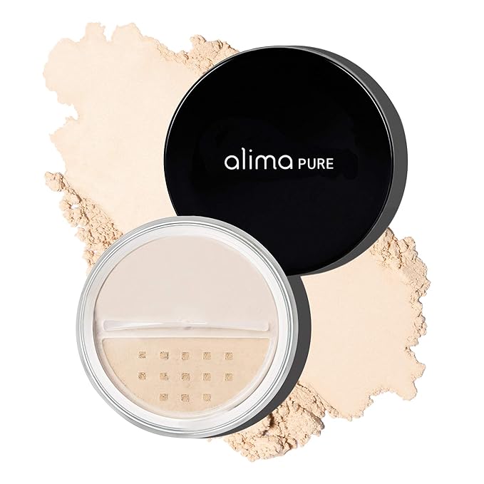 Alima Pure Matte Foundation Loose Mineral Powder Foundation Makeup, Loose Powder Makeup Oil Free Talc Free Powder, Natural Makeup Mineral Foundation Full Coverage Natural Foundation Powder .15 oz/4.5g