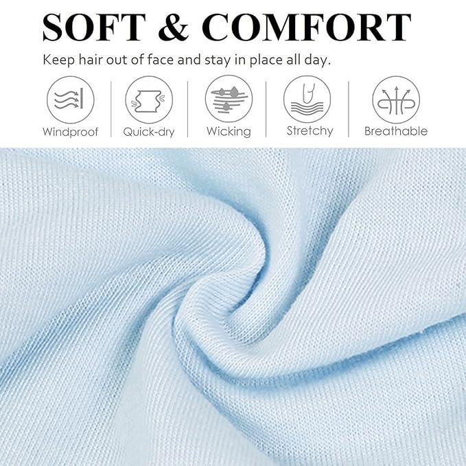 Huachi Headbands for Women Non Slip Women's Headbands Yoga Workout Exercise Hairbands for Women Wide Stretchy Hair Accessory