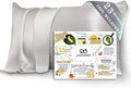 PROMEED 100% Mulberry Toddler Silk Pillowcase for Baby Hair and Skin, Premium Grade 6A+ 23 Momme Travel Silk Pillow Cases 13 x 18 with Free Laundry Bag (Toddler/Travel 13"x18", Light Grey)