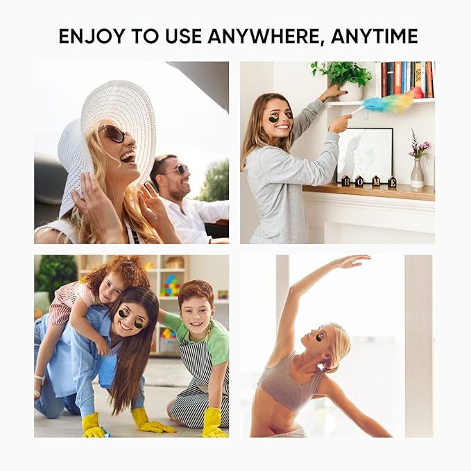 Under Eye Mask Moisturizing Eye Mask Patches,60PCS Eye Treatment Mask Cooling Under Eye Pads for Brightening Repairing and Refreshing Your Skin Under Eye Mask, Beauty Skin Care Gift (black)