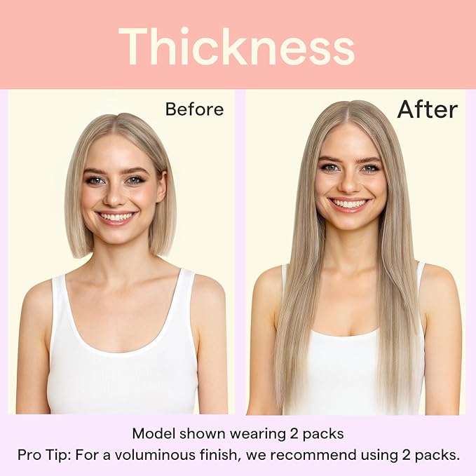 Full Shine Blonde Clip In Hair Extensions, Ash Brown Highlight Blonde Extensions Clip in, Remy Straight Clip in Human Hair for Women,Double Weft 7 Pcs 120 G 16 Inch